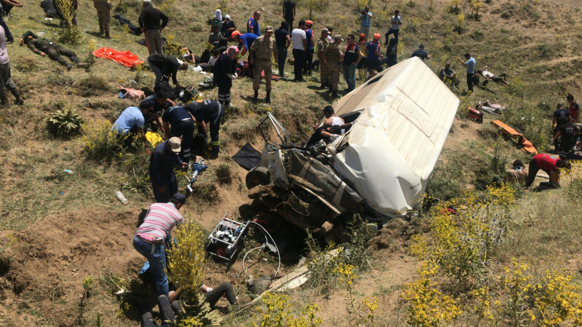 Turkey bus crash Van - Getty