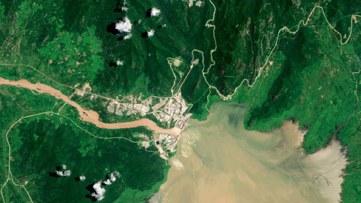 Ehtiopia Nile Dam Satellite Image [Copernicus Sentinel/Getty]