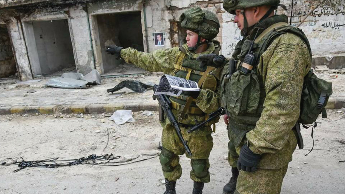 Russian military police deployed in Aleppo [Getty]