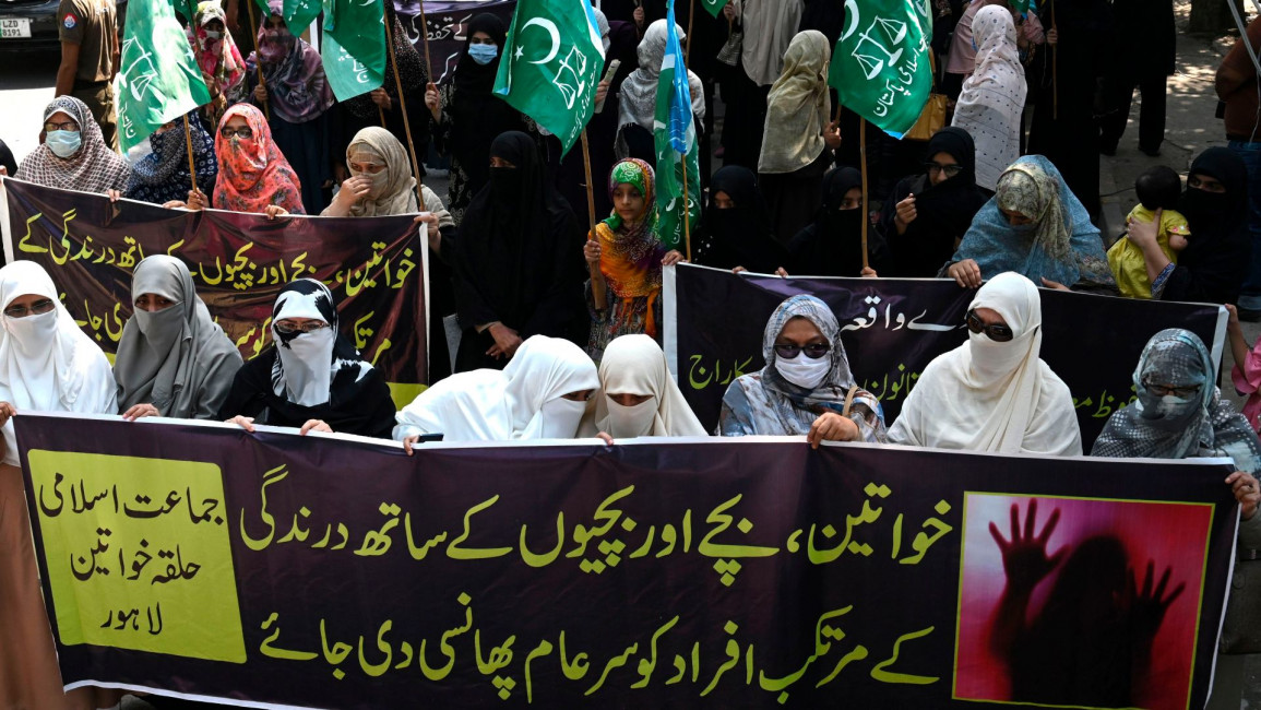 lahore protests rape - Getty