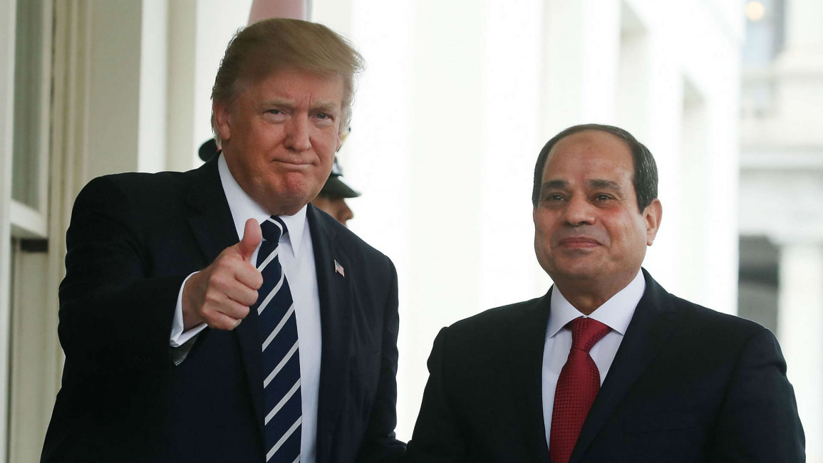 Sisi Trump silence