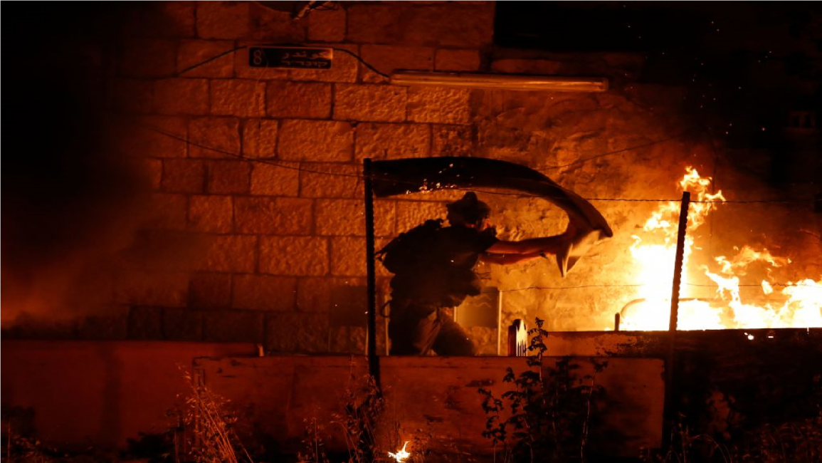 Israel security puts out fire during Sheikh Jarrah clashes