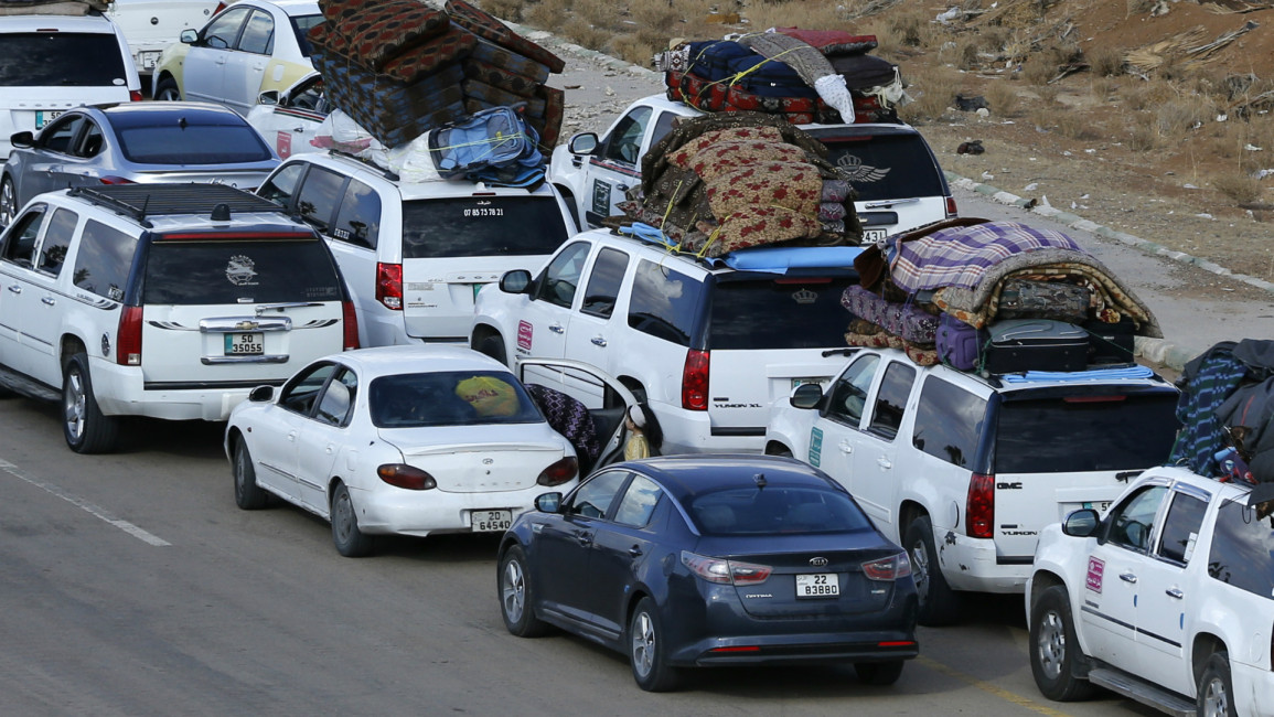 Syria Jordan border -- AFP