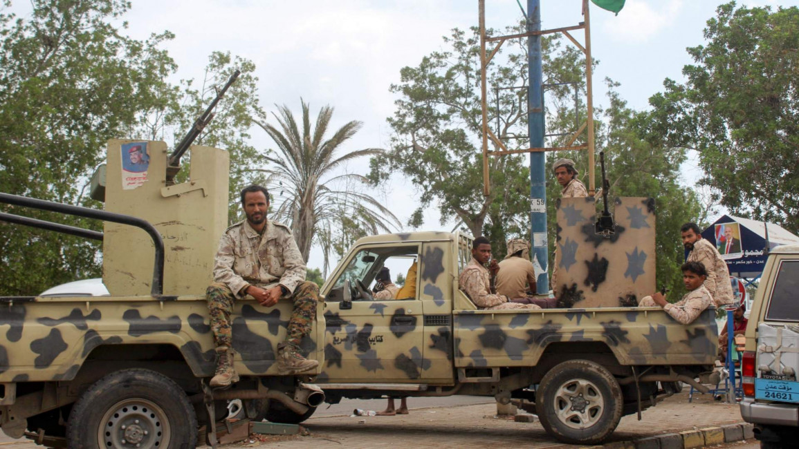 Security Belt forces Yemen - Gety