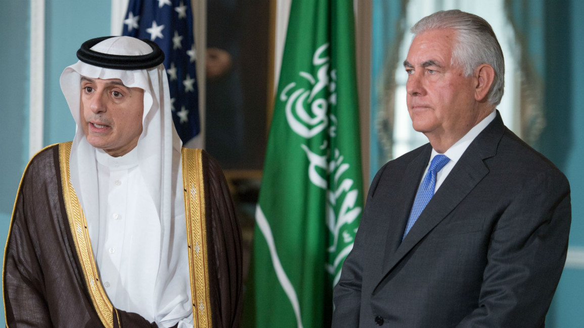 Tillerson in Saudi Arabia [AFP]