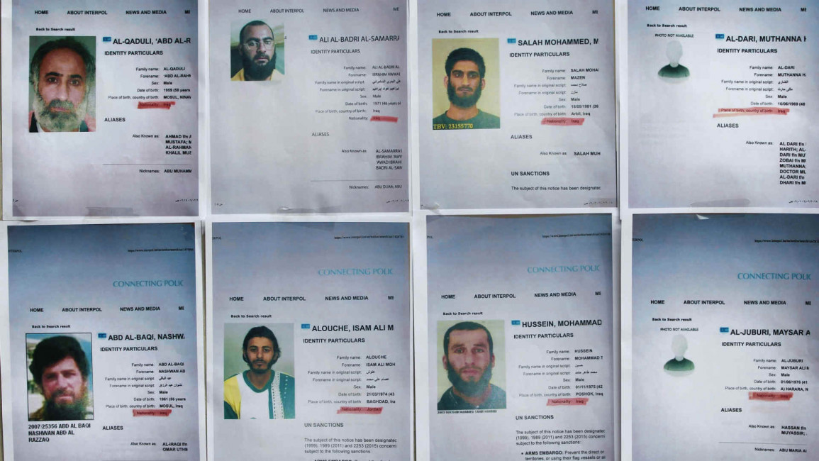 Picture of Islamic State group members