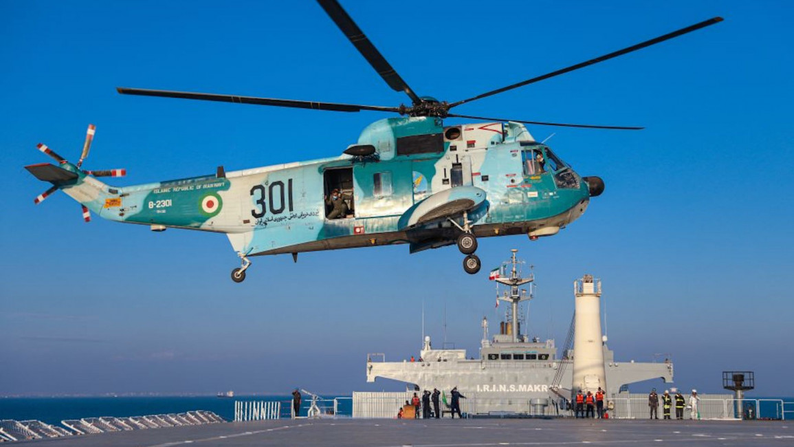 makran iran helicopter