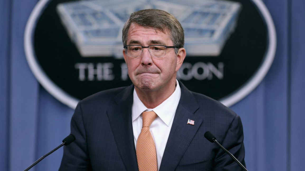 Defense Secretary Ashton Carter Briefing At The Pentagon 