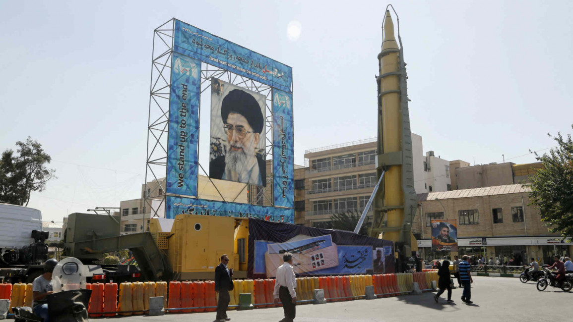 A Ghadr-F missile south of Tehran