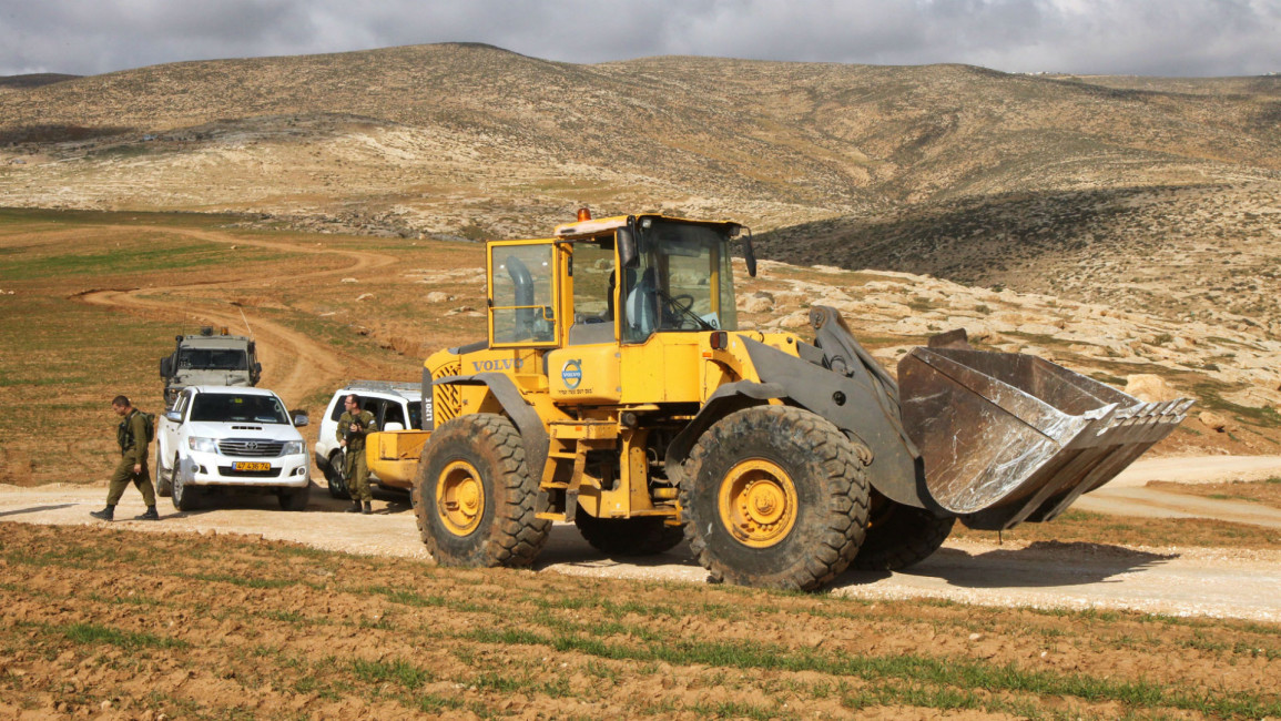 Israeli bulldozer AFP