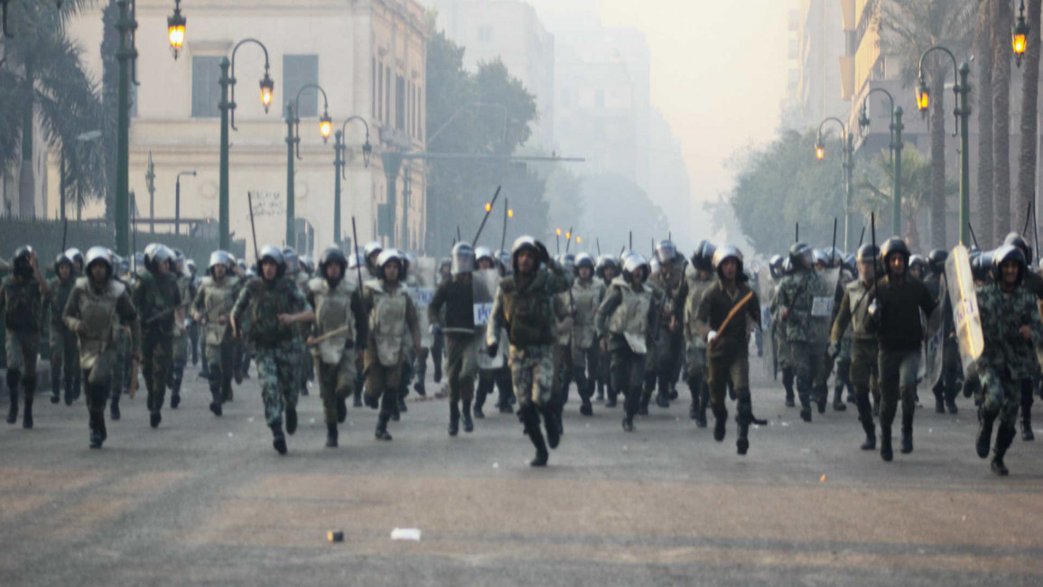 SCAF soldiers charging 