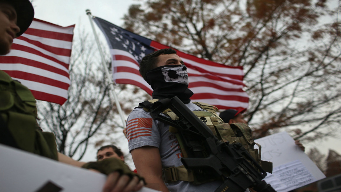 US armed protest Getty