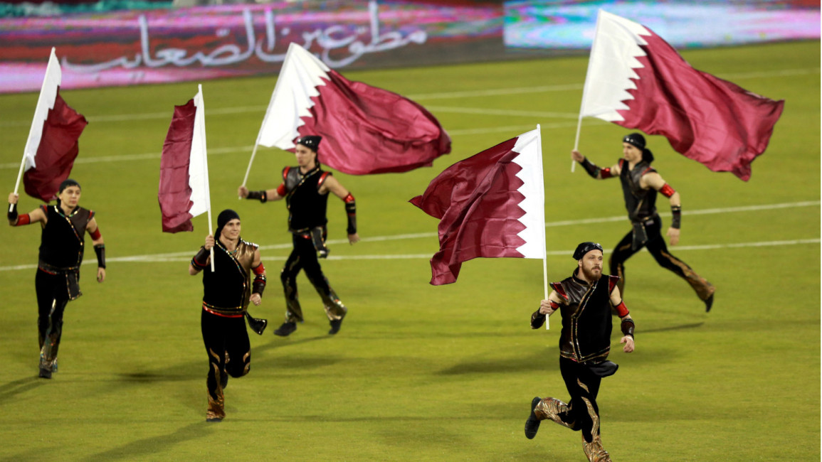 Qatar flags
