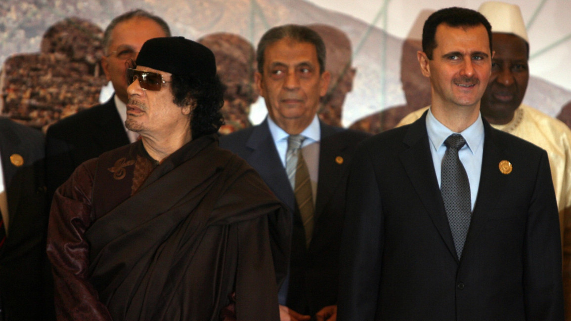 gaddafi - assad - AFP
