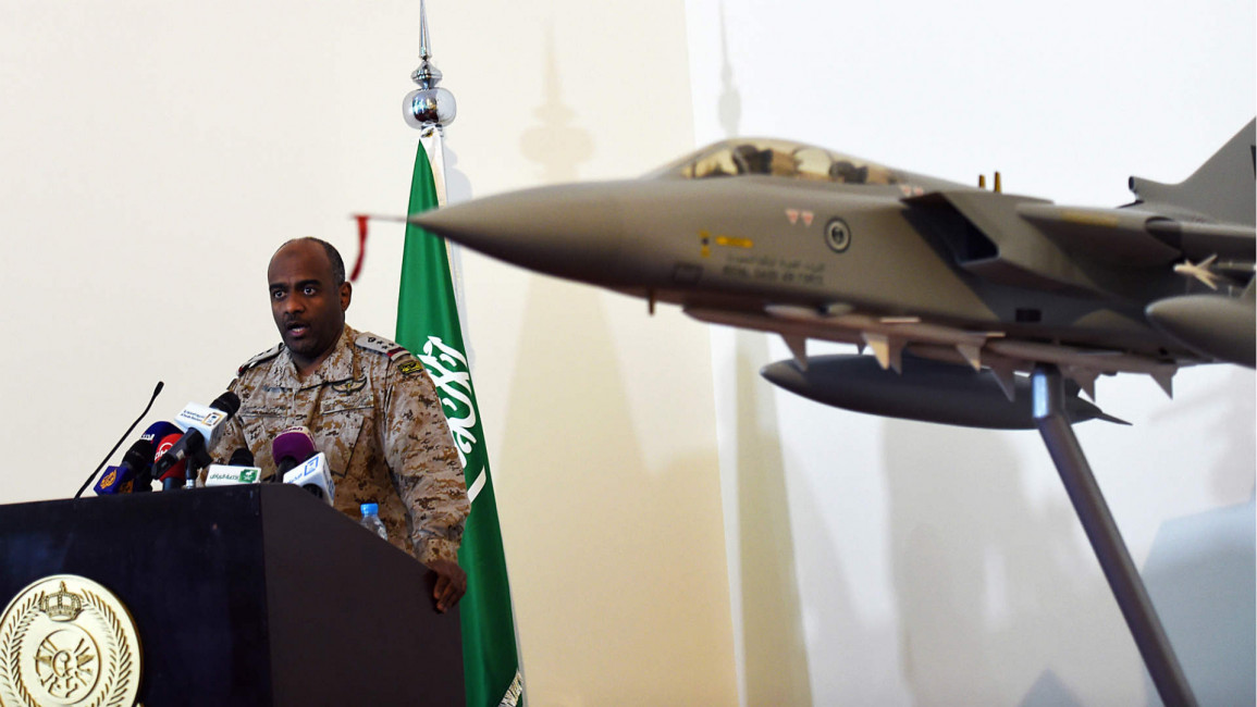 Saudi Brigadier General Ahmed Asiri at the Riyadh airbase