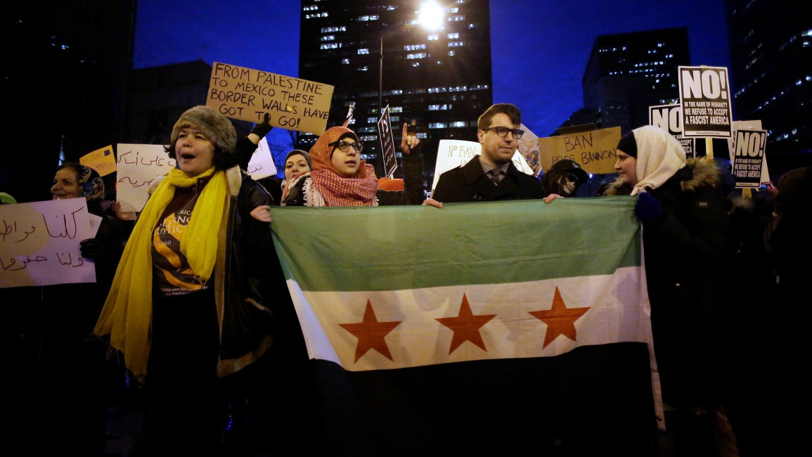 Syria muslim ban protest - Getty
