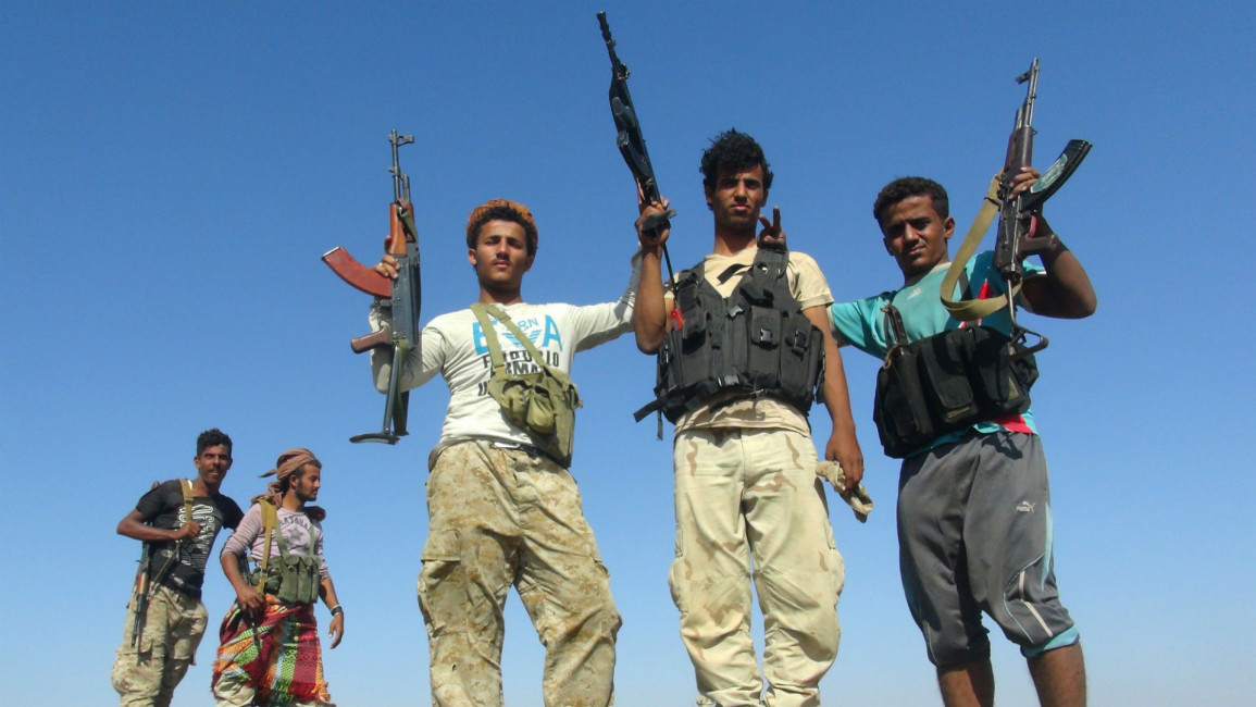 Yemen pro-gov troops Getty