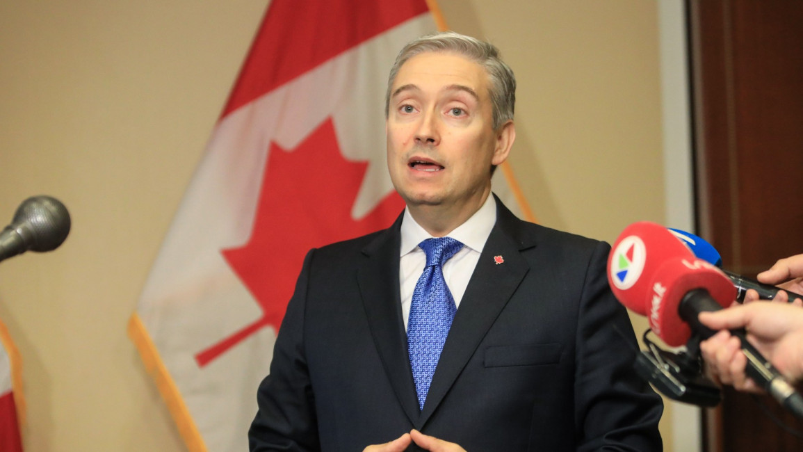 Canadian Foreign Minister Francois-Philippe Champagne