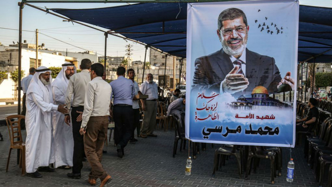 Morsi in Gaza - AFP