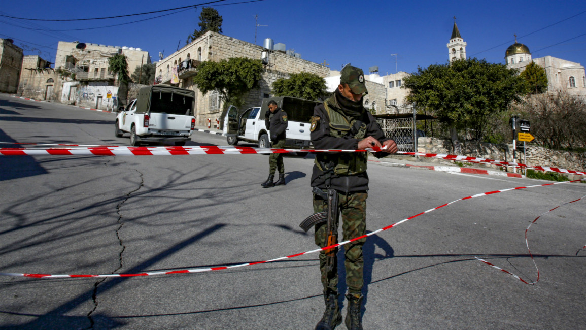 Paletinian security -- AFP