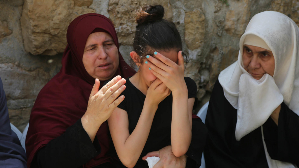 Gaza mourners - getty 