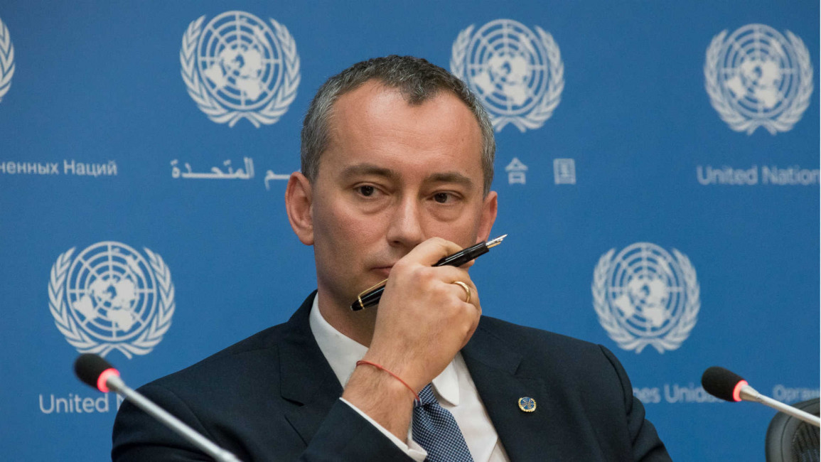 UN peace envoy Nikolay Mladenov 