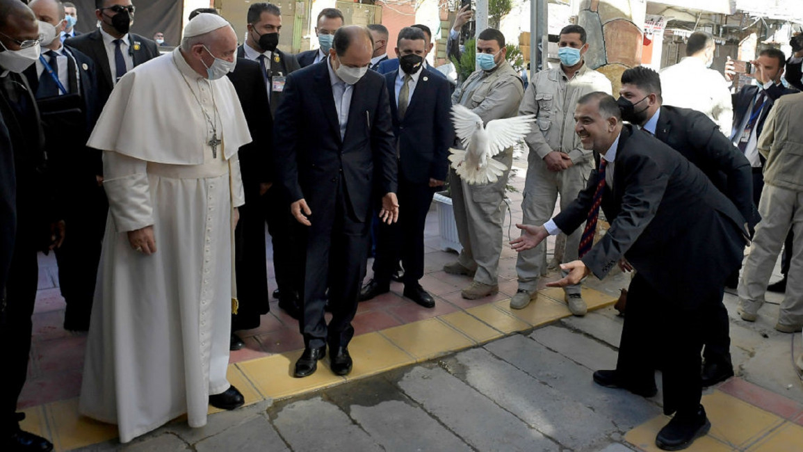 Pope Francis in Najaf, Iraq [GETTY]