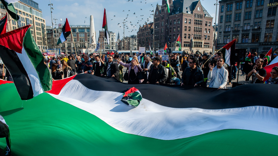  Palestinians commemmorate Land Day in Amsterdam (Getty