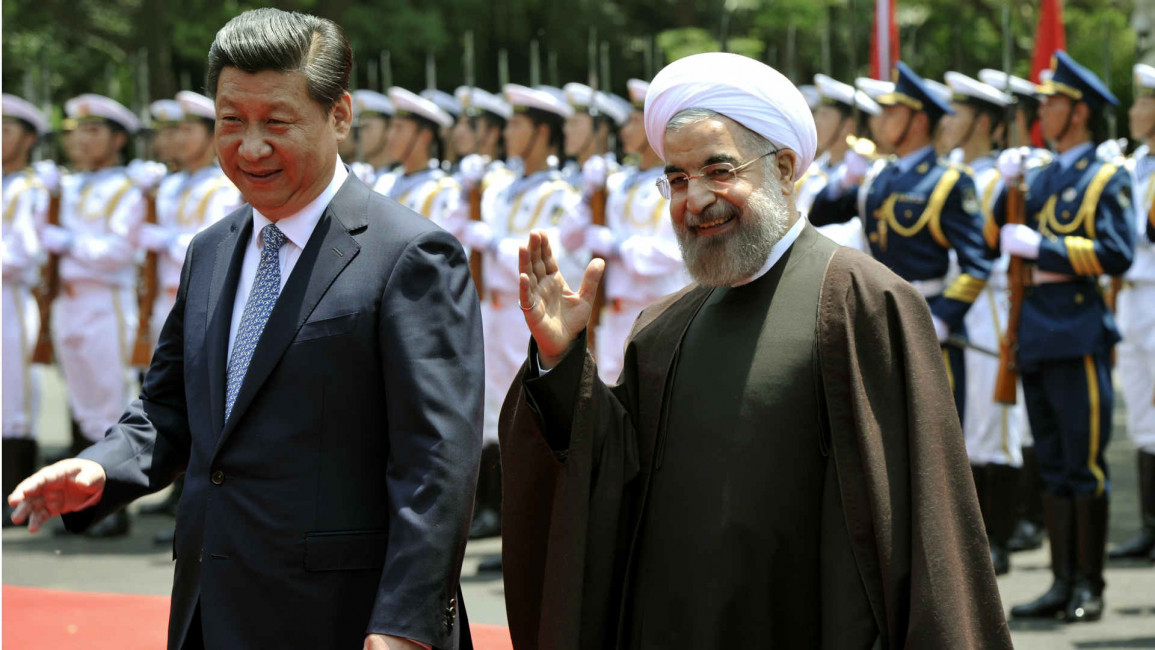 Presidents of Iran and China in Shanghai