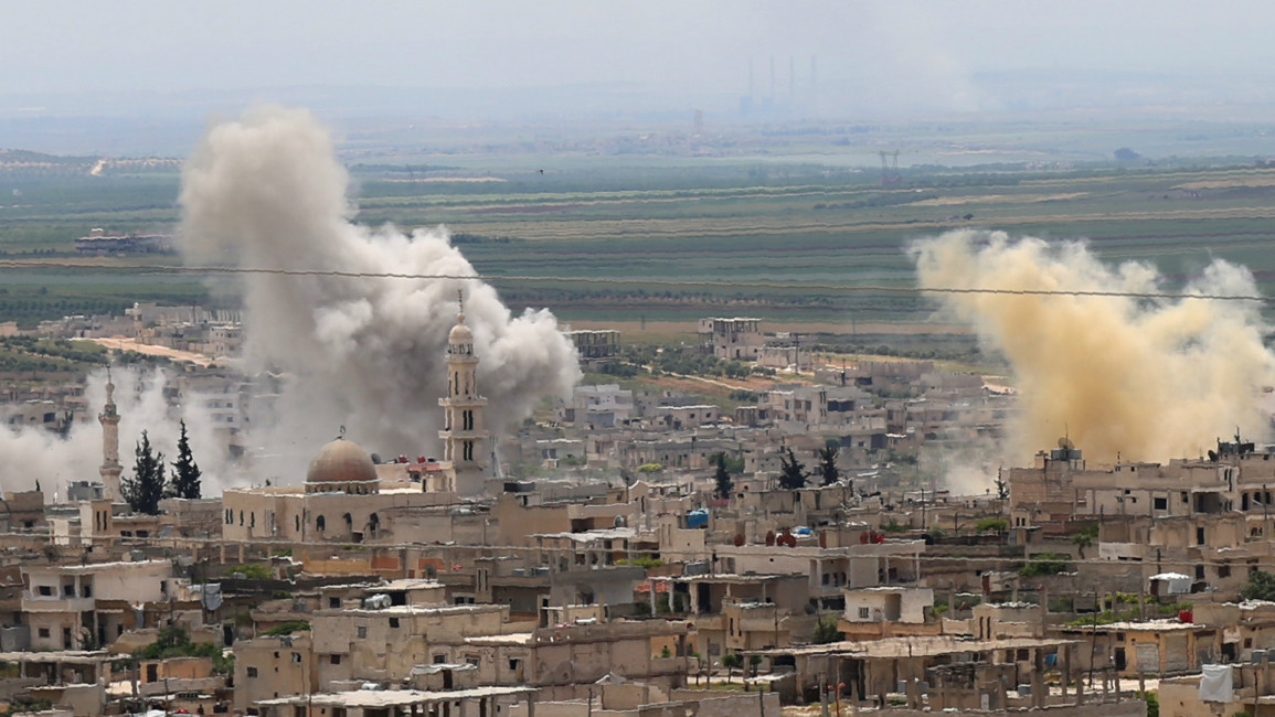 Syria shelling Khan Sheikhun -- AFP
