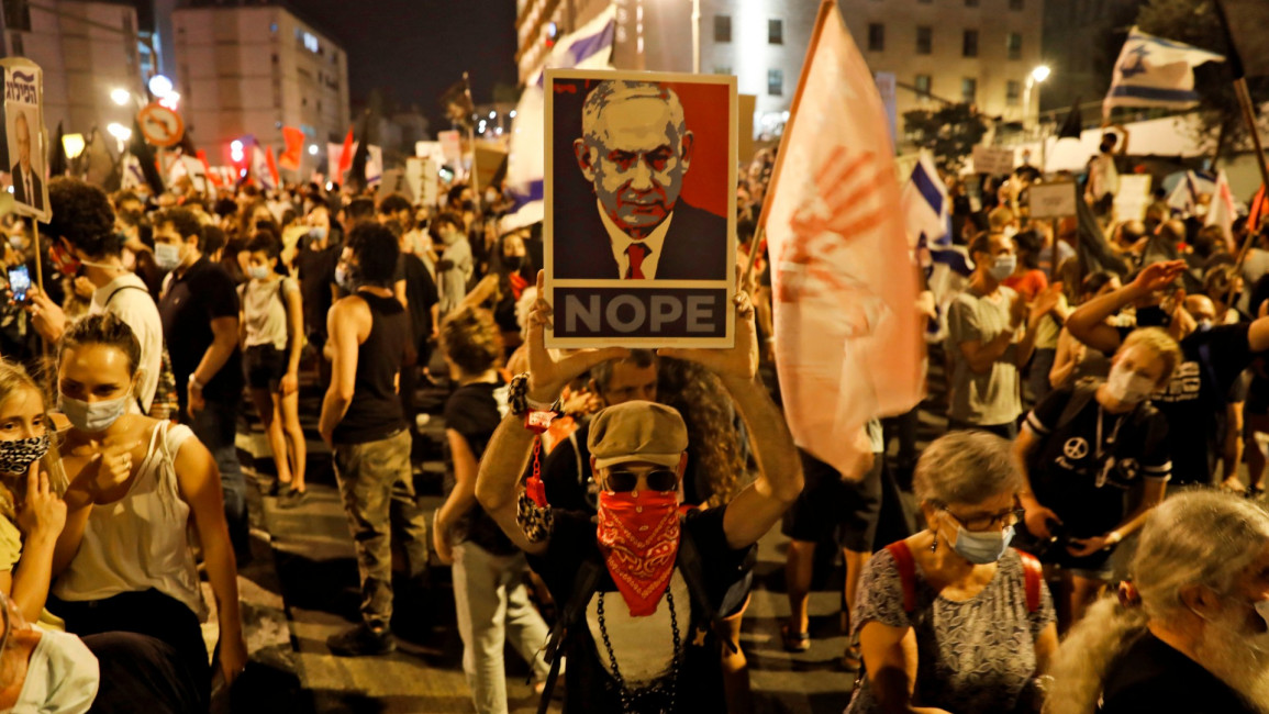 Israel - Netanyahu - protests - GETTY