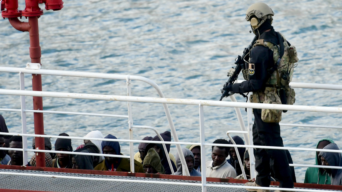 Libya migrants coast -- AFP