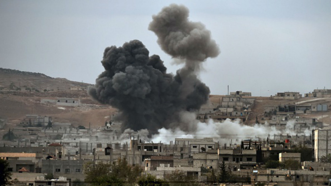 US-led coalition airstrikes Syria [AFP]