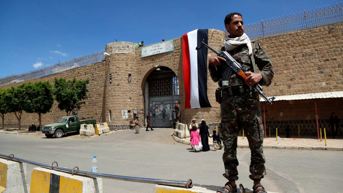 Houthi prison guard - Getty
