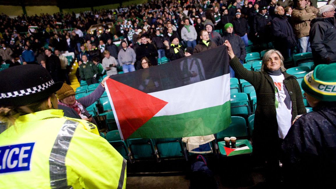 Celtic supporters Palestine AFP