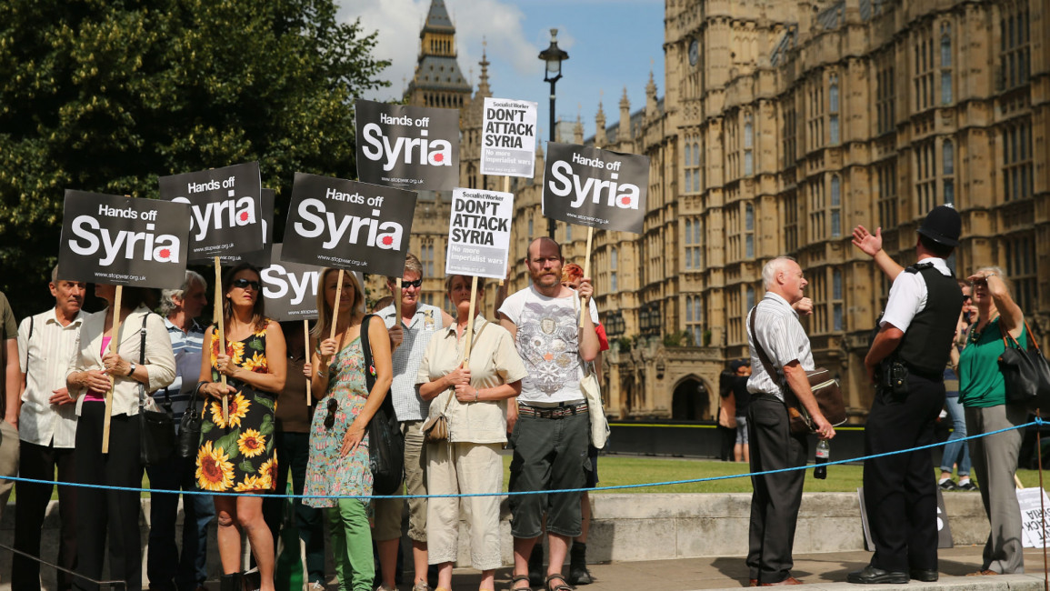 Syria protest london - Getty