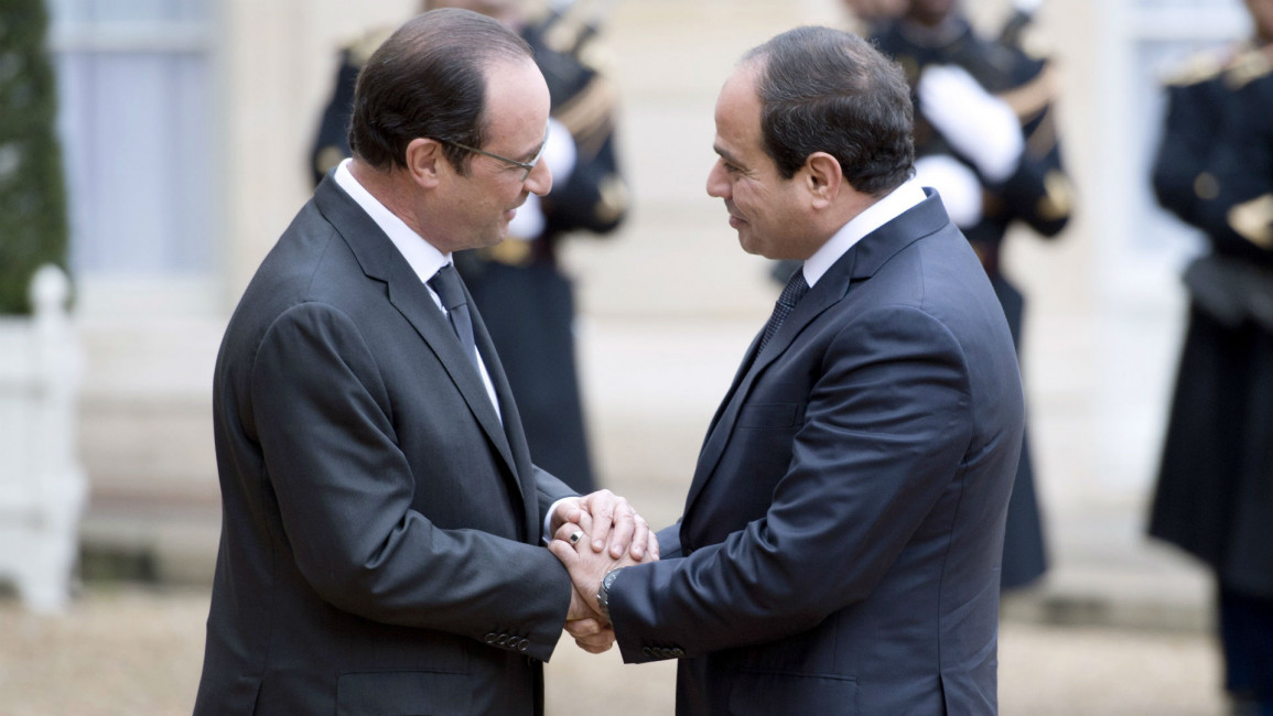 Hollande Sisi France Egypt AFP