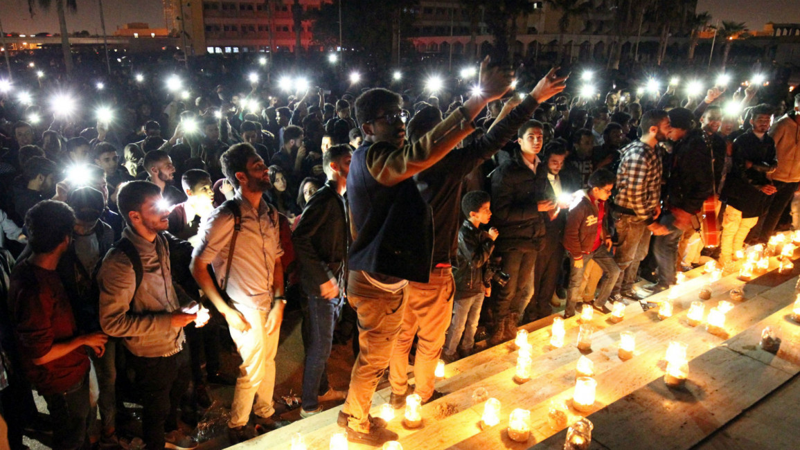 Earth Hour in Benghazi [Abdullah Doma/AFP]