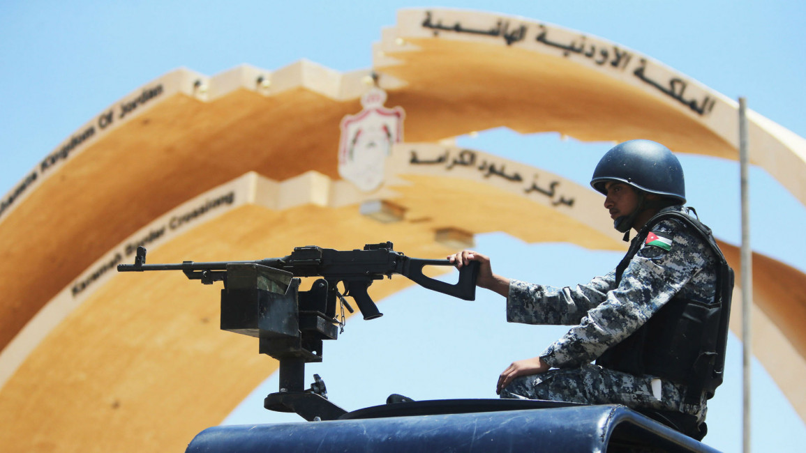 english site jordan army iraq border getty