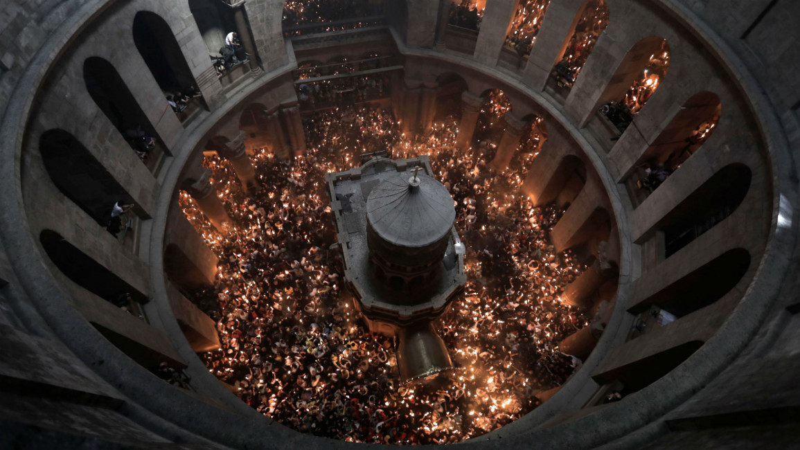 Holy Fire ceremony Jerusalem