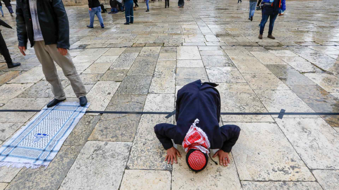 Aqsa praying - Getty