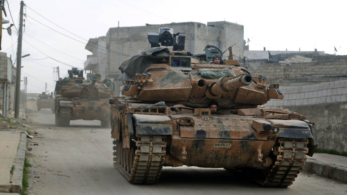 Turkey tanks in Syria - Getty