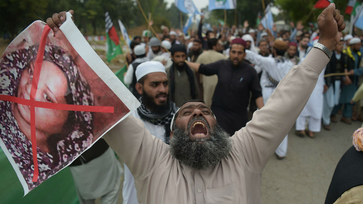 Asia bibi Pakistan protests