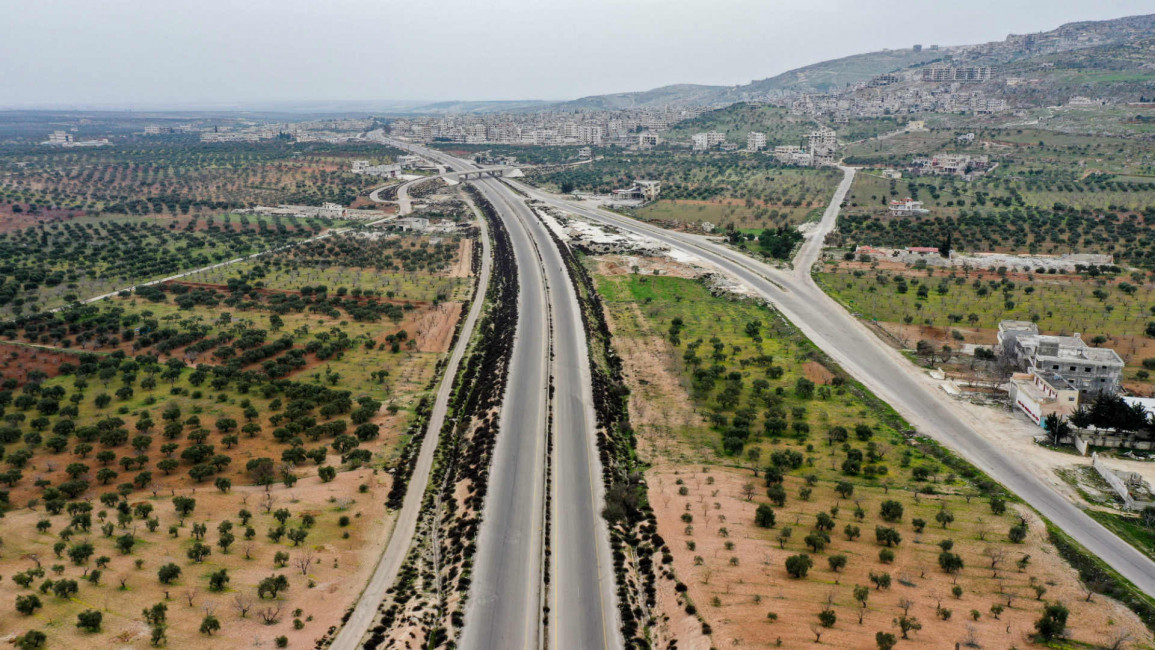 syria idlib m4 highway - afp
