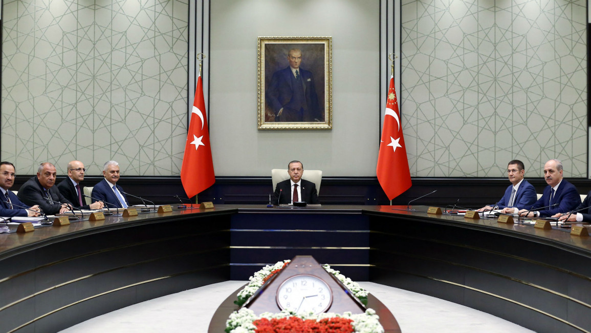 Erdogan cabinet meeting ANADOLU