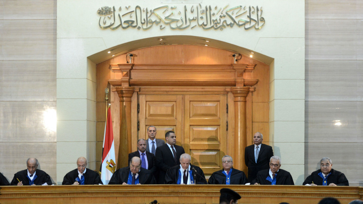 Egypt judges [AFP]