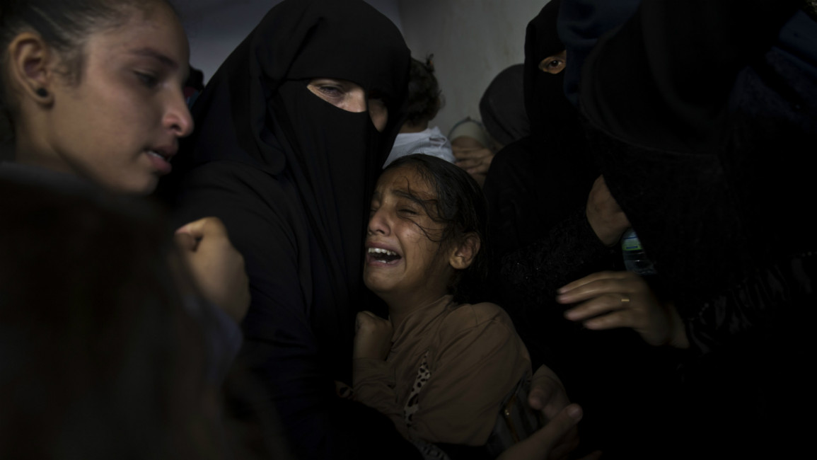 Gaza funeral - AP