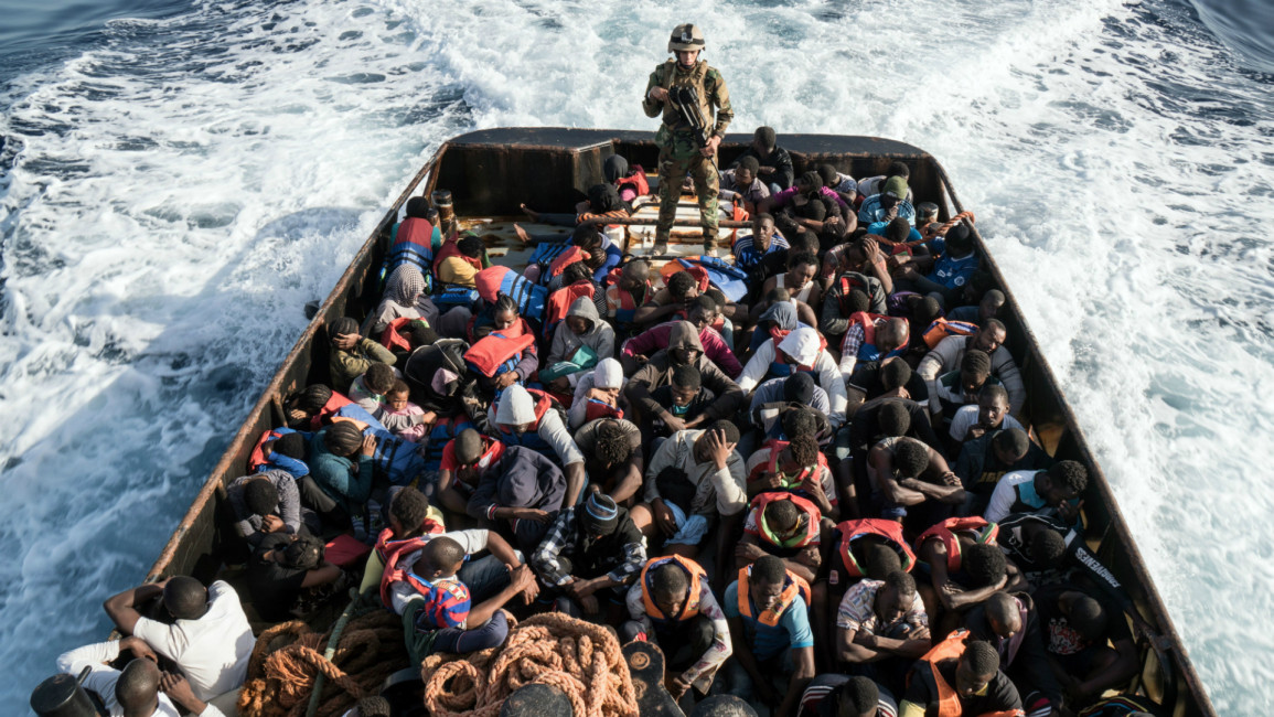libya migrants [Getty]