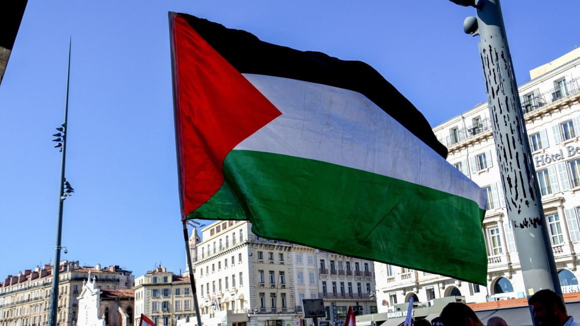 Palestine flag [SOPA/LightRocket/Getty]