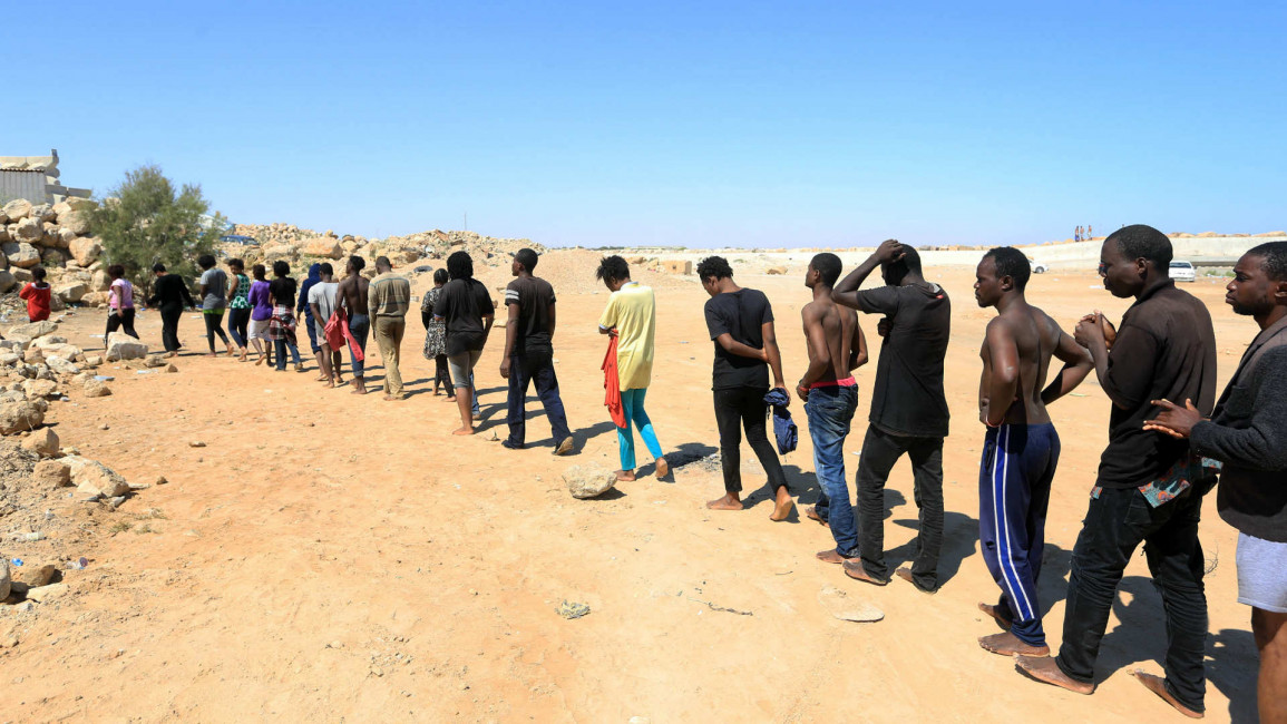 Migrants Libya detention centre - AFP